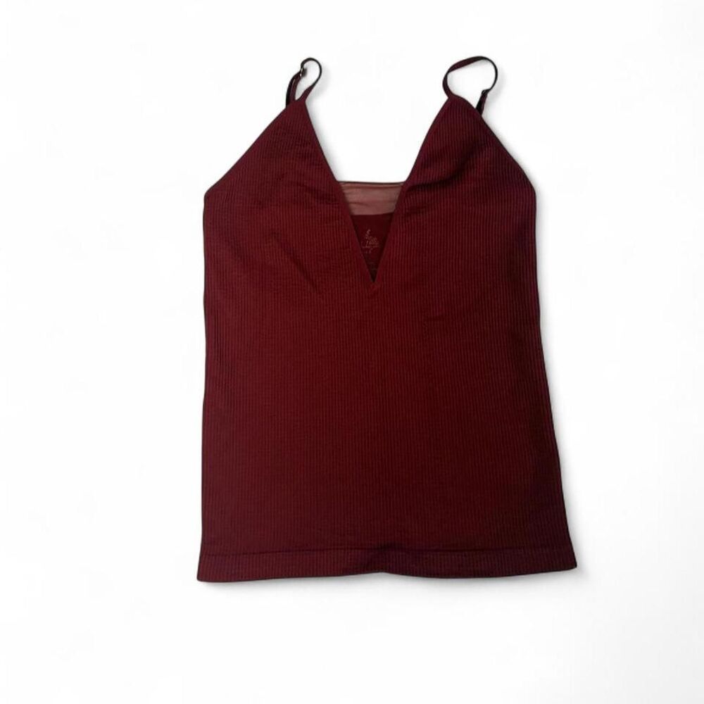 Free-people Women's Burgundy and Red Vest